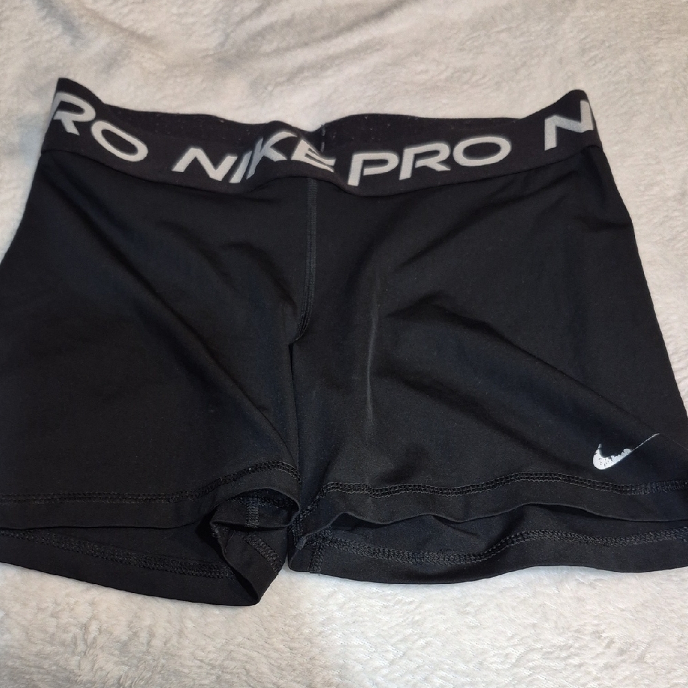 Nike Black & White Pro Compression Shorts Sz. L